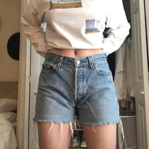 Vintage Levi’s 501 button fly shorts